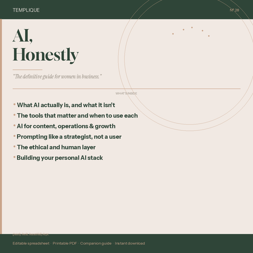 AI, Honestly: The Definitive Guide for Women in Business
