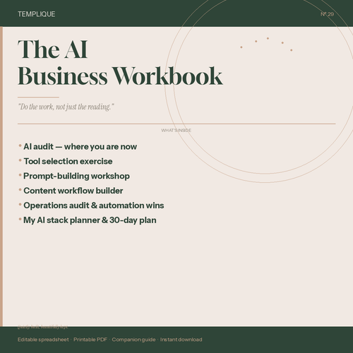 The AI Business Workbook